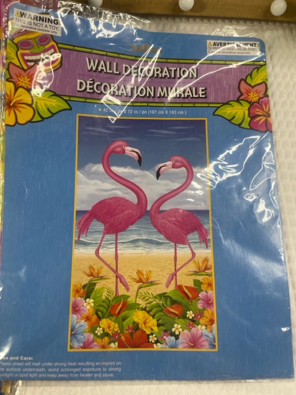 Luau Party Decorations Bundle Tiki Cutouts Flamingo Wall Decor Hula Mural Set
